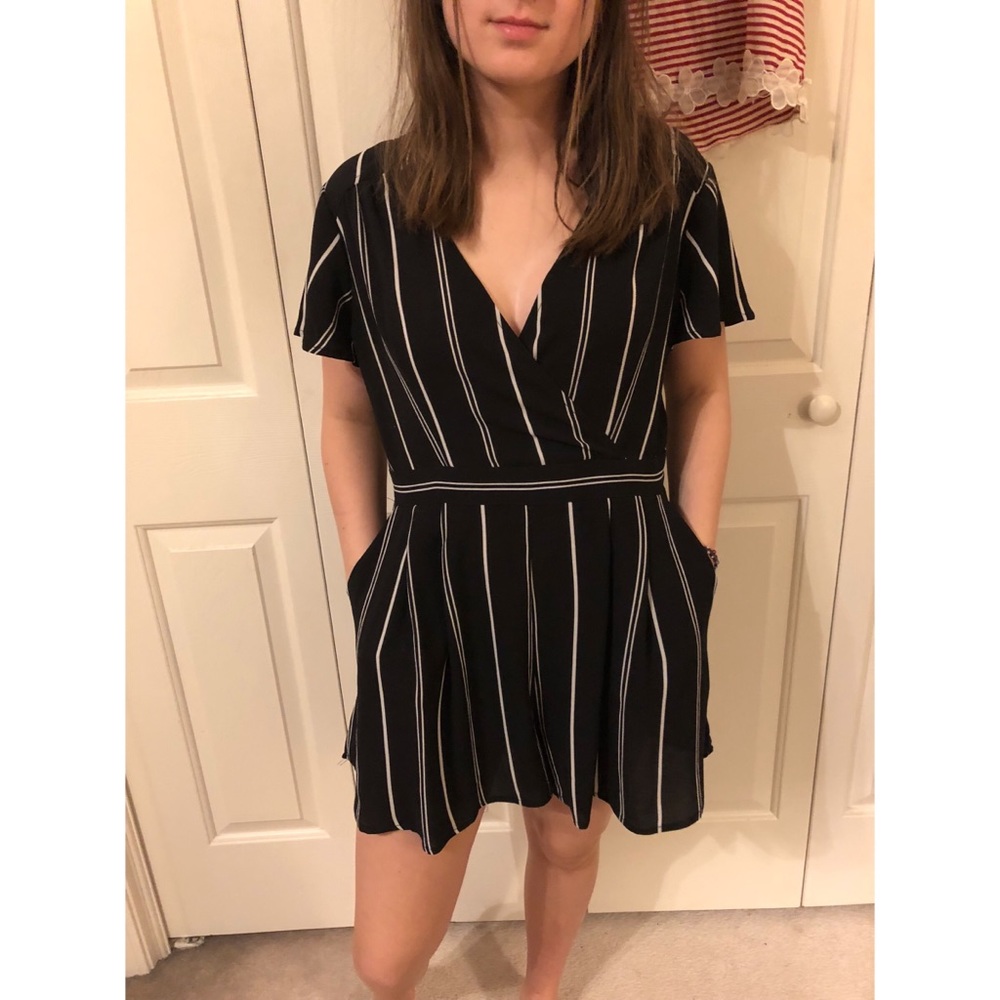 Target Black and White Striped Romper